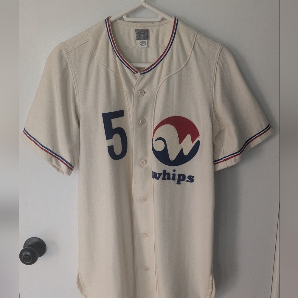 Ebbets Field Flannels Winnipeg Whips Cream Wool Jersey